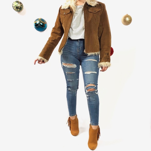 Vintage Jackets & Blazers - Vintage Mudd Jeans Brown Leather Jacket TPIBS